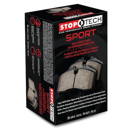 Stoptech 1984-1987 Volkswagen Jetta GLI Rear Sport Brake Pads with Shims P78-30903400